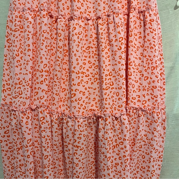 Pink Tiered Maxi Skirt for Casual Resort Wear - Picture 4 of 12